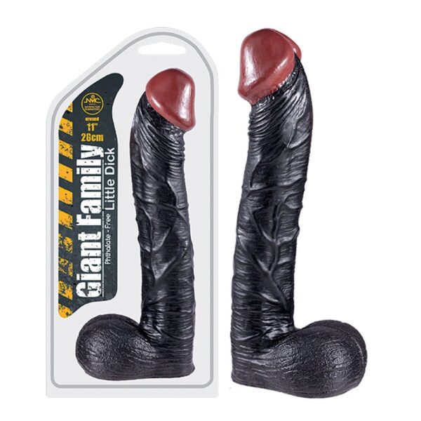 55078421 GIANT FAMILY LITTLE DICK REALISTIC DONG CIRCA 28 CM BLACK