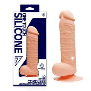 55078714 ONE TOUCH FALLO REALISTICO VIBRANTE CORDLESS IN SILICONE 7"