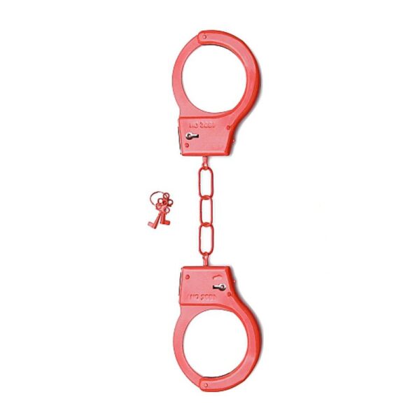 SHT347RED METAL HANDCUFFS - PINK MANETTE METALLICHE ROSSE