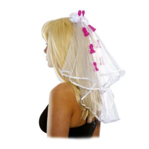 PD657600 BACHELORETTE PARTY FAVORS PECKER CLIP VEIL