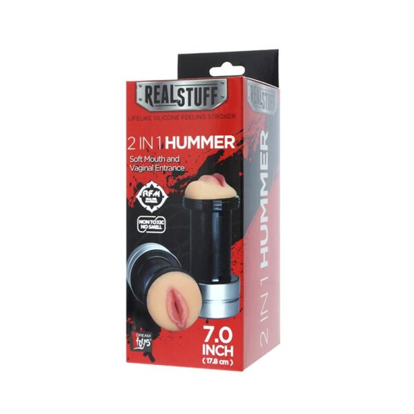 20587 REALSTUFF 2 IN 1 HUMMER – MOUTH & VAGINA