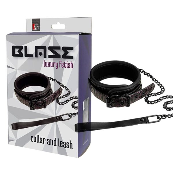 21271 BLAZE COLLAR AND LEASH PURPLE GUINZAGLIO CON COLLARE REGOLABILE