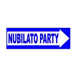 NUB1300202 CARTELLO PLASTIFICATO DIREZIONE NUBILATO PARTY ADDIO AL NUBILATO