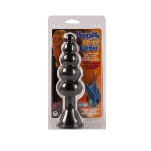 55007695 BENDABLE BUTT RATTLER BLACK CA. 20.3 CM PLUG STIMOLATORE ANALE IN PVC NERO 20 MC