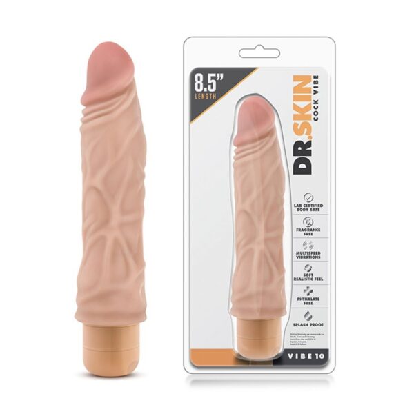 330474 DR. SKIN COCK VIBE 10 FLESH FALLO REALISTICO VIBRANTE COLOR CARNE IN PVC