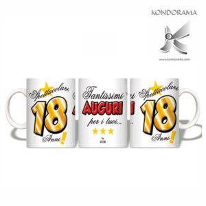 2017-12 TAZZA COMPLEANNO TANTISSIMI AUGURI PER I TUOI 18 ANNI