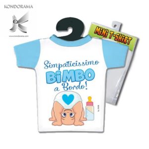 4885-30 MINI T-SHIRT SIMPATICISSIMO BIMBO A BORDO