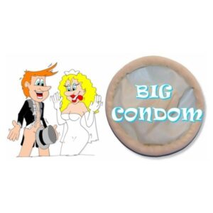 SP15522 MAXI CONDOM SPOSO SCHERZO REGALO SPOSO MATRIMONIO