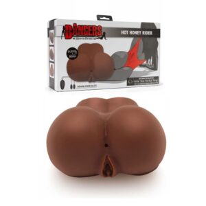 D-223162 HOT HONEY RIDER WITH VIBRATOR BROWN MASTURBATORE UOMO VAGINA ANO DI COLORE VIBRATORE TPR MORBIDO