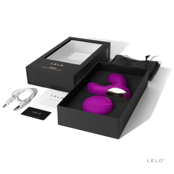 D-205254 LELO HUGO PROSTATE MASSAGER DEEP ROSE