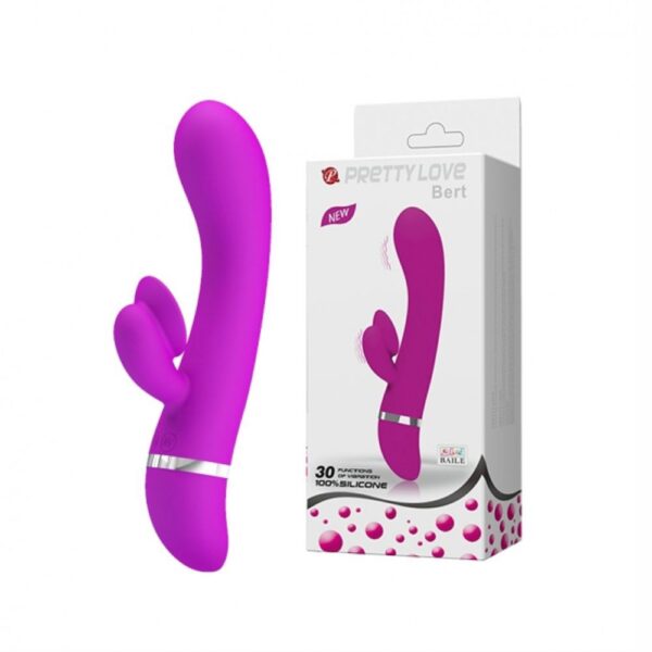 11300 BERT VIBRATOR PRETTY LOVE VIBRATORE DI DESIGN 100% SILICONE COLORE FUXIA 30 FUNZIONI