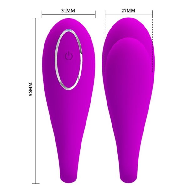 6066 PRETTY LOVE AUGUST VIBRATORE DI DESIGN IN SILICONE FUXIA RICARICABLE USB CON APP SMARTPHONE CONTROL