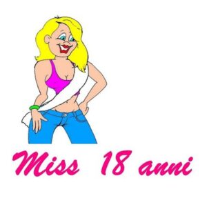 SEX33601a FASCIA RAGAZZA COMPLEANNO MAGGIORENNE MISS 18 ANNI