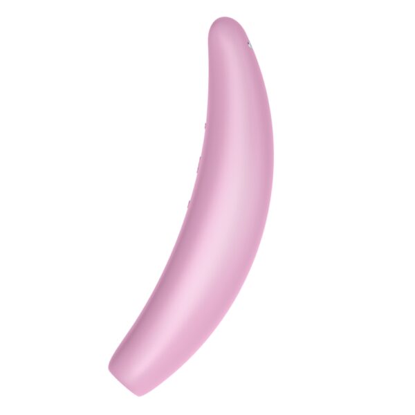 SATISFYER CURVY 3+ PINK STIMOLATORE SUCCHIA CLITORIDE IN SILICONE ROSA