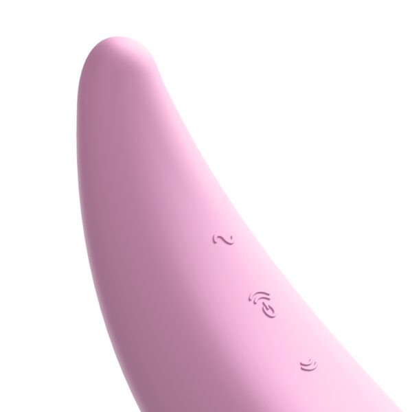 SATISFYER CURVY 3+ PINK STIMOLATORE SUCCHIA CLITORIDE IN SILICONE ROSA