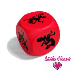 LITTLE HEART DADO ANTISTRESS RED KAMASUTRA ROSSO MORBIDO CM 6 CIRCA ADDIO AL CELIBATO NUBILATO GIOCO POSIZIONI