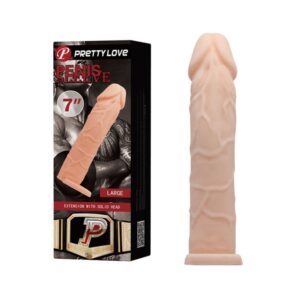 PRETTY LOVE PENIS SLEEVE 7"" LARGE PROLUNGA FALLICA ELASTICA