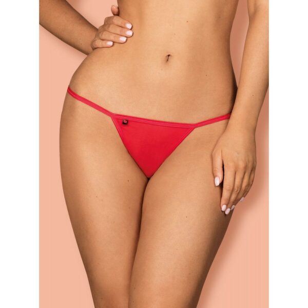 OBSESSIVE GIFTELLA THONG RED S/M PERIZOMA ROSSO CON FIOCCO