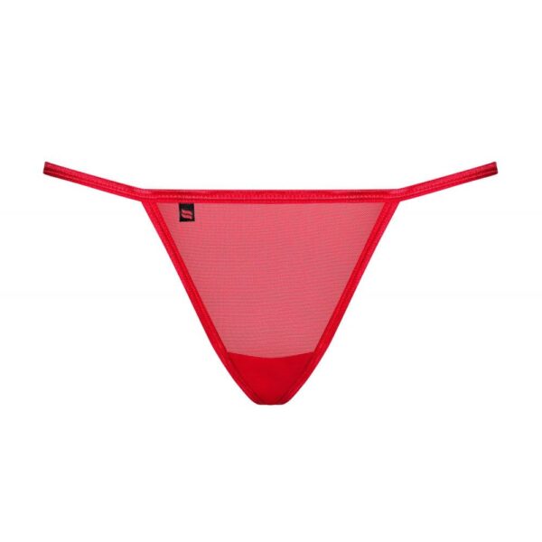 OBSESSIVE GIFTELLA THONG RED S/M PERIZOMA ROSSO CON FIOCCO