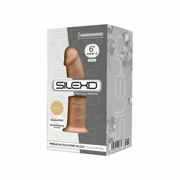 SilexD MODEL 2 - 6" FLESH 220772 FALLO REALISTICO PENE ARTIFICIALE IN SILICONE MEMORY TERMOREATTIVO CM 15