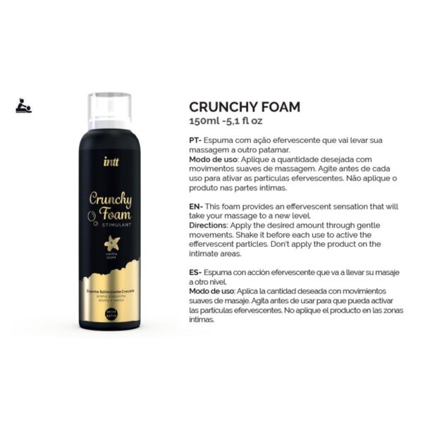 INTT CRUNCHY MASSAGE FOAM VANILA FLAVORED SCHIUMA DA MASSAGGIO AROMA VANIGLIA 100 ML