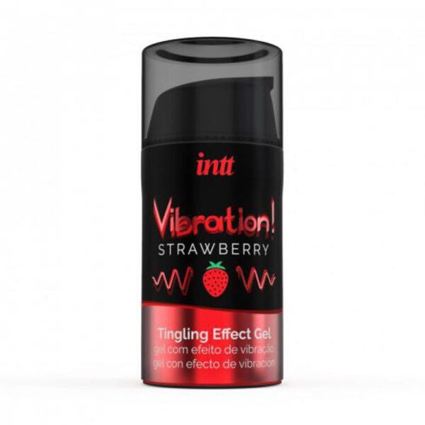 INTT VIBRATION STRAWBERRY VIBRATORE LIQUIDO AROMA FRAGOLA GEL 15 ML